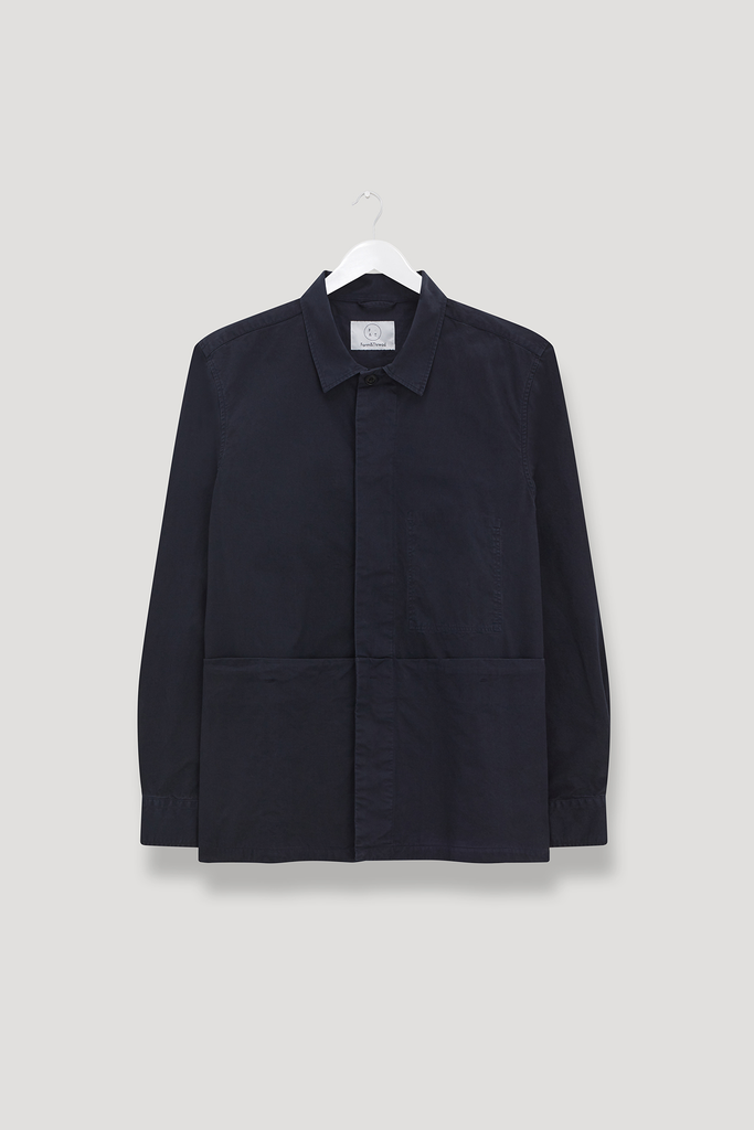 ガクガク　Y-3 M CLASSIC BONDED　 OVERSHIRT BWS-03 MILITARY OVERSHIRT 11.5 oz. stay-blue hemp selvedge