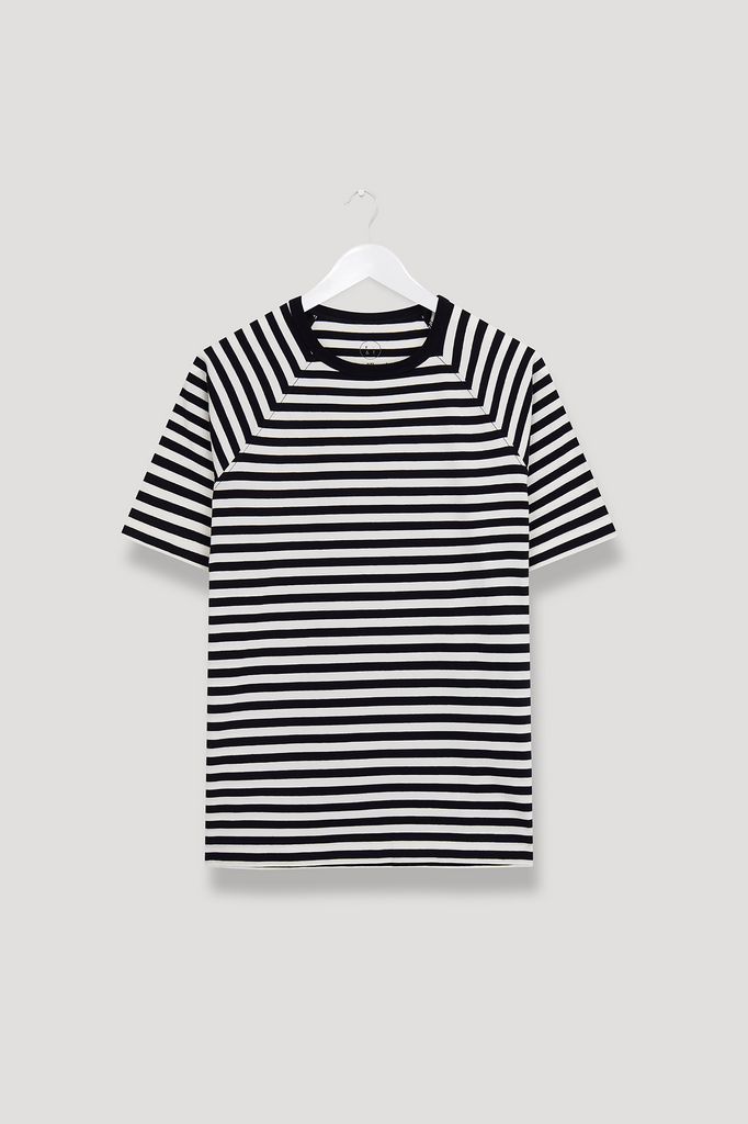 Supima Stripe Raglan Tee