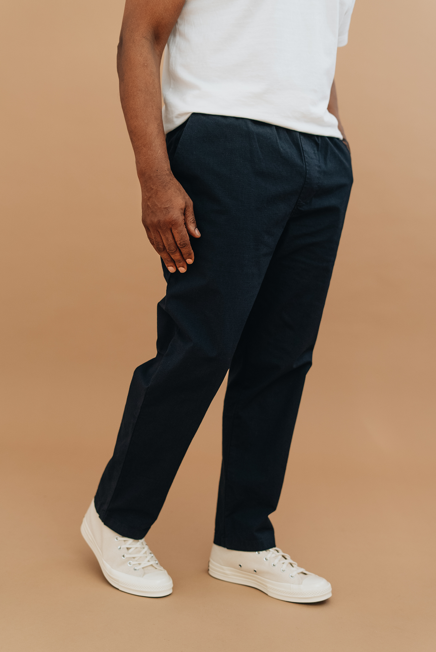 Navy drawstring best sale trousers