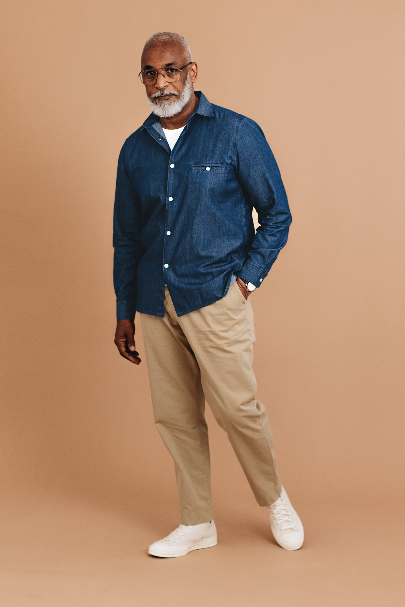 Washed Denim Essential Shirt