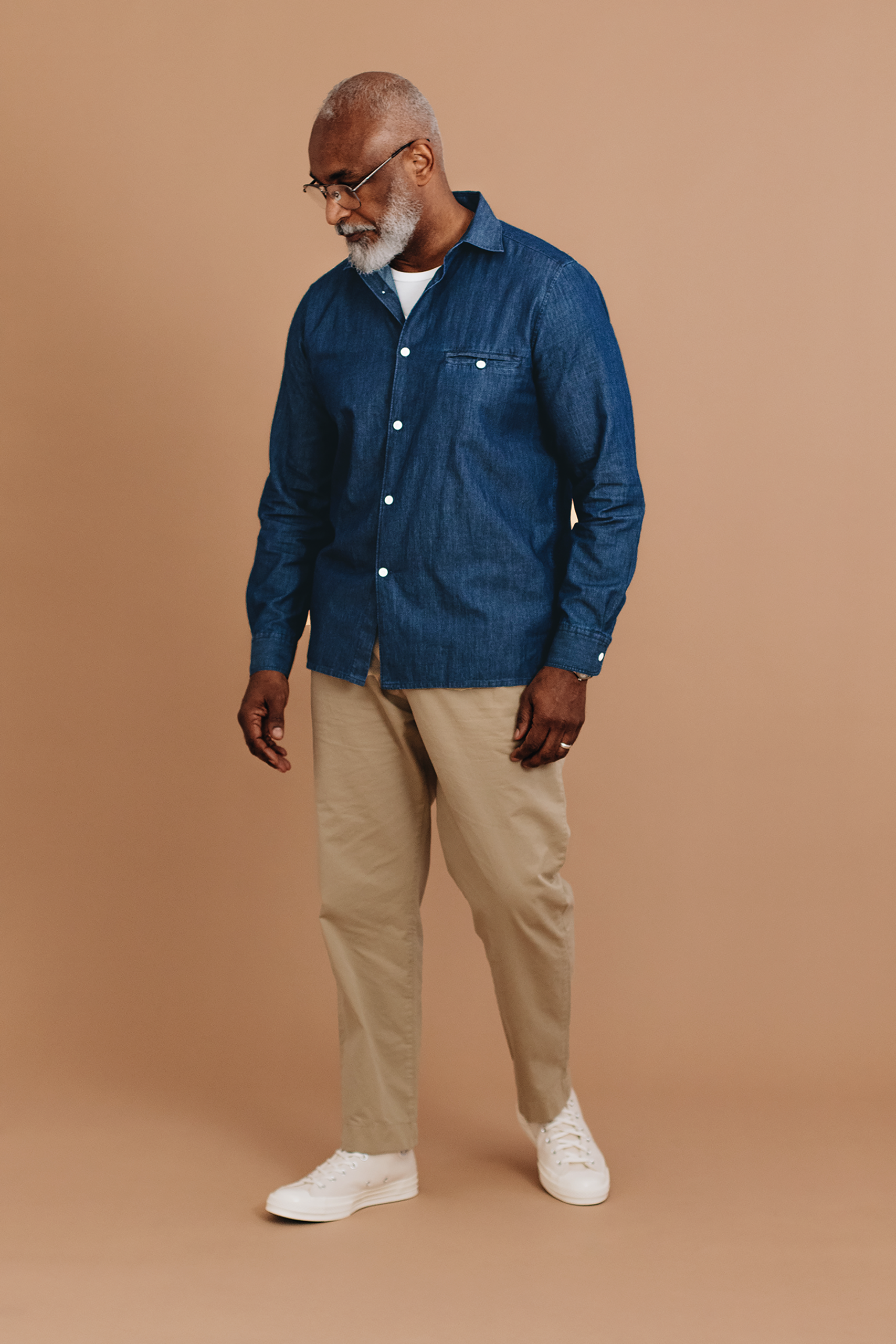 Washed Denim Essential Shirt