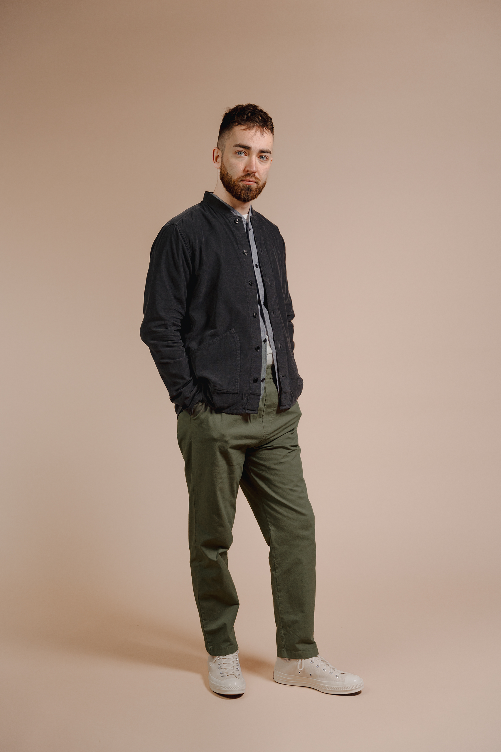 Organic Cord Baseball Overshirt