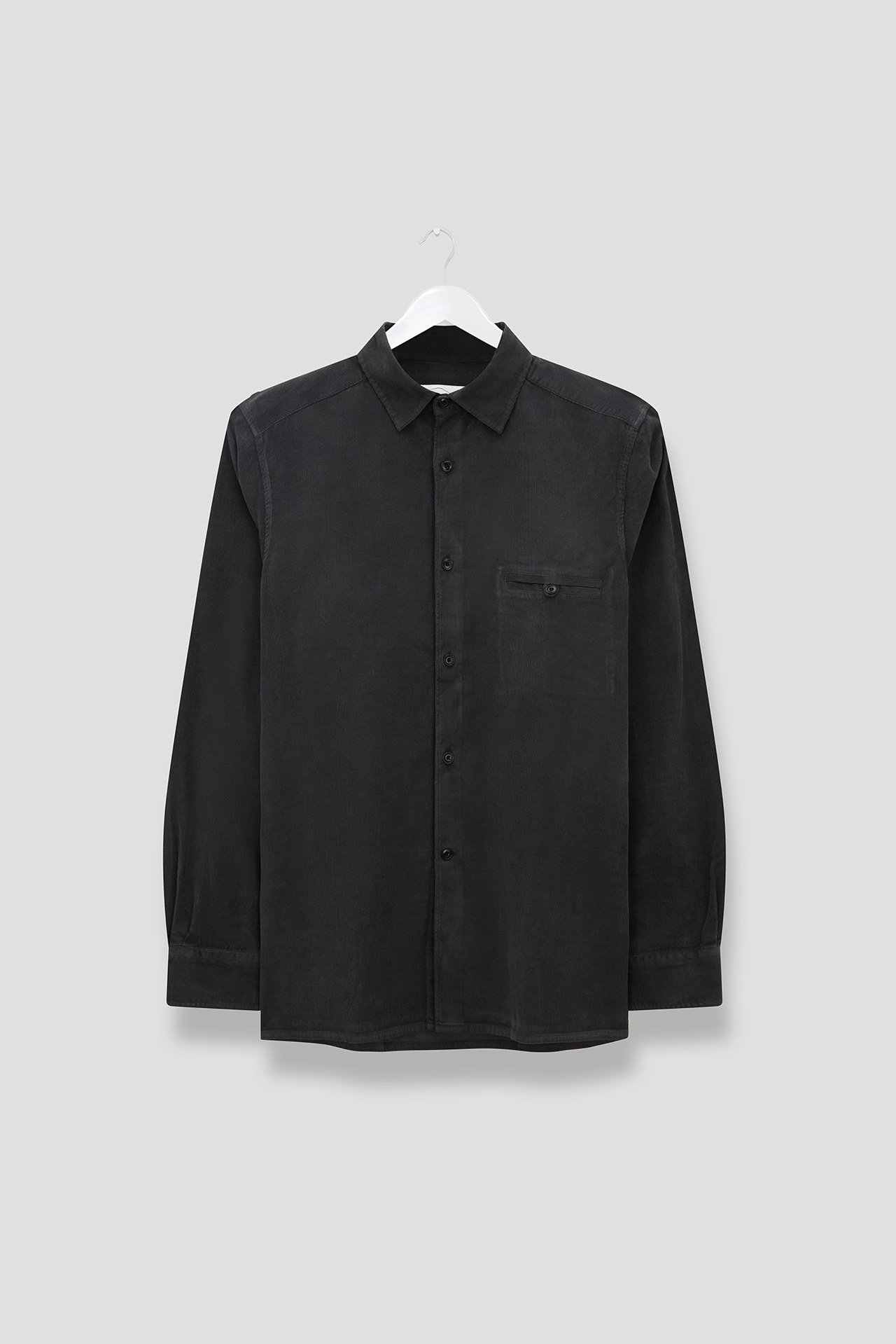 SoftBlackCordEssentialShirt. SoftBlackCordEssentialShirt.