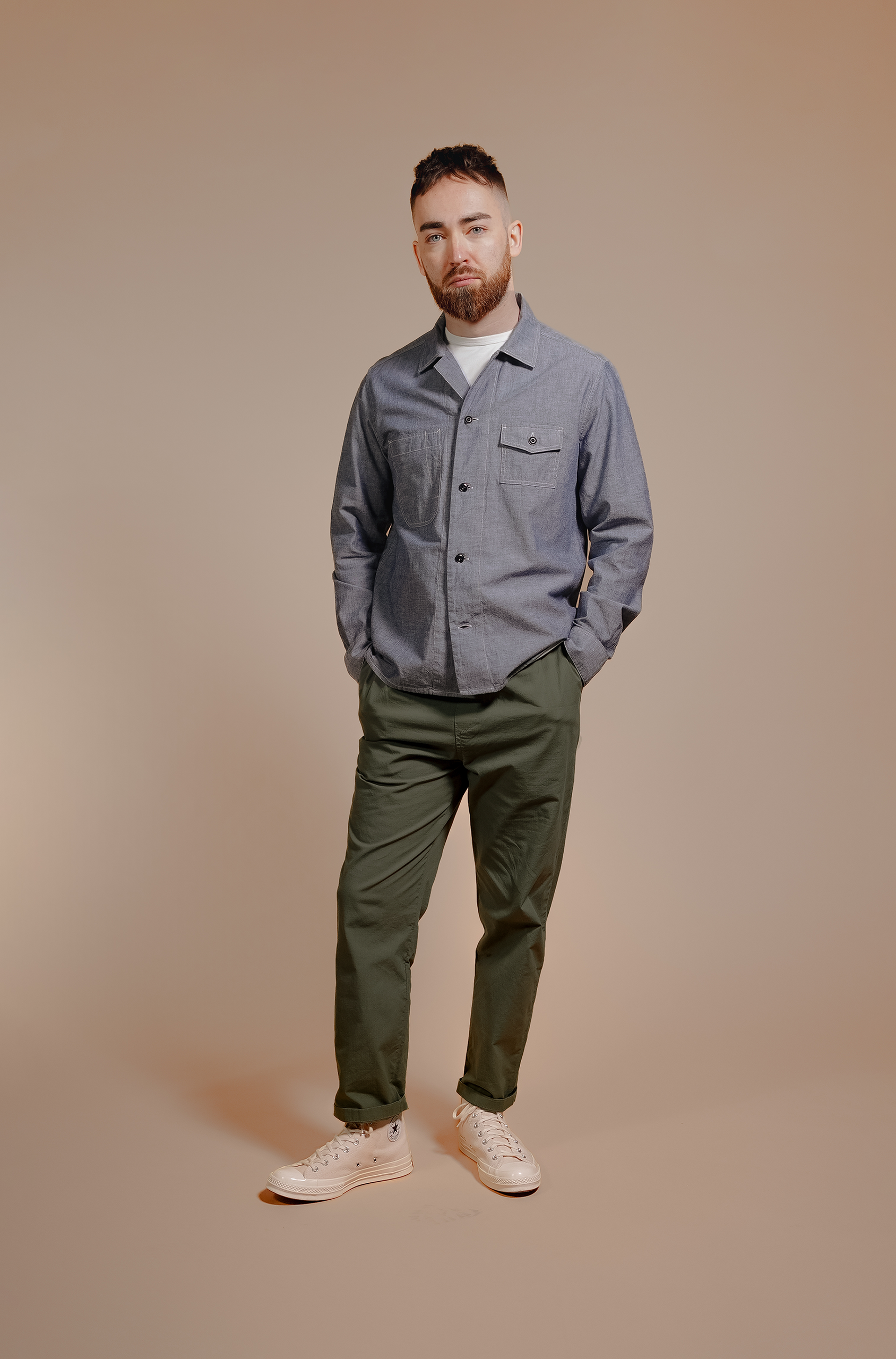 Chambray Draughtsman Overshirt