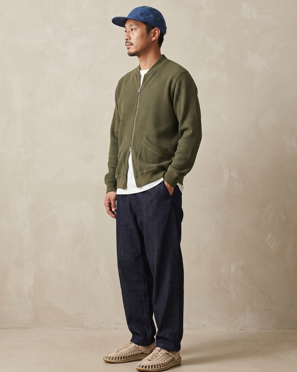 Interlock Structured Bomber Jacket