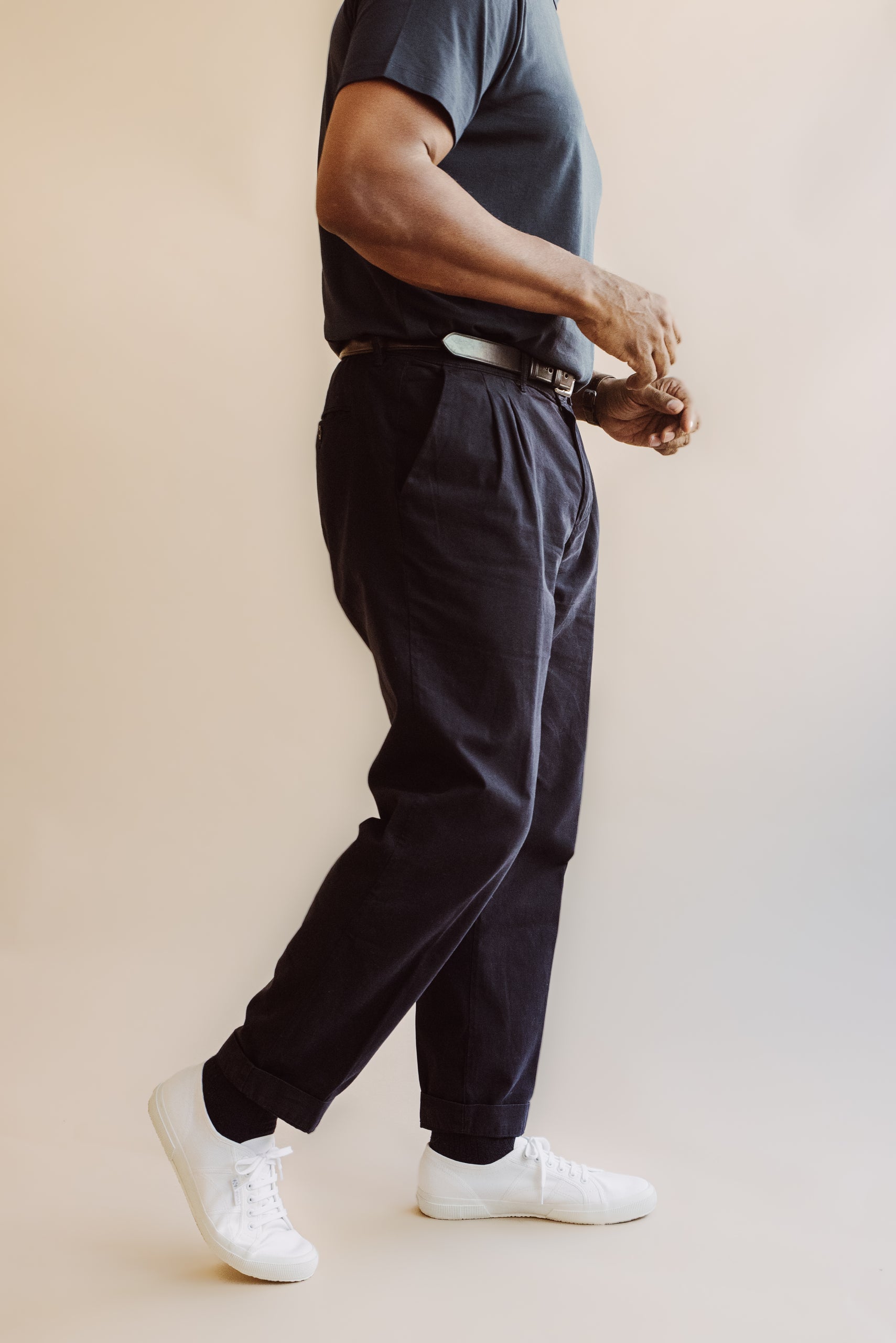 Twill Trousers - Mens Pleated Trousers - F&T – Form&Thread