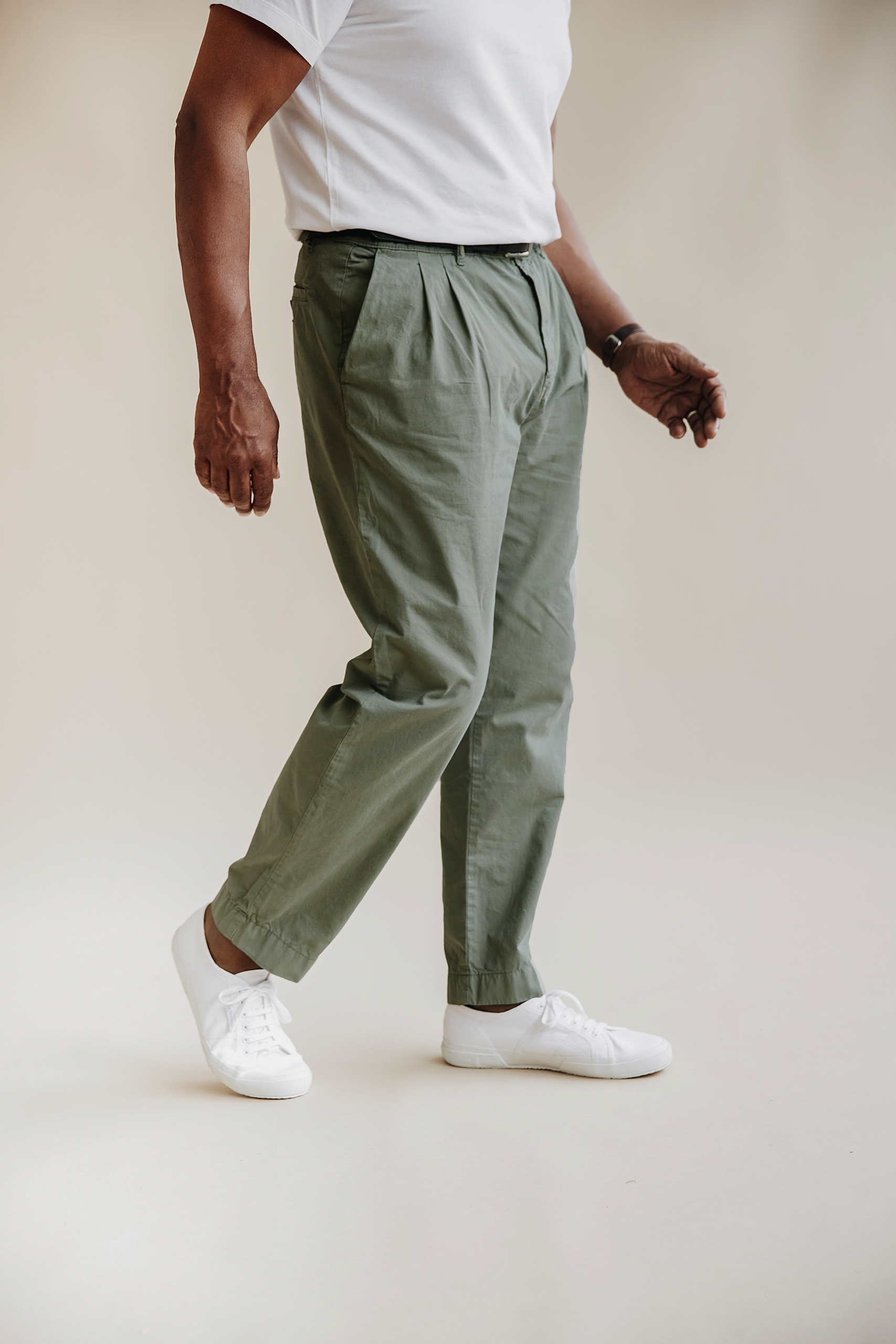 Double Pleated Trousers  Flax London